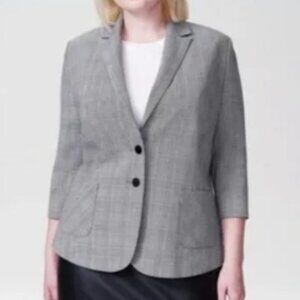 Universal Standard Meg Glen Plaid Blazer Size L (Plus 22-24)